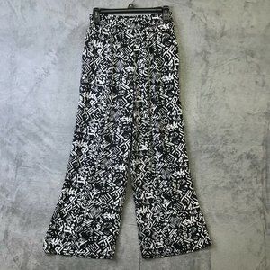 Mimmer Womens Small S Black and White Pants